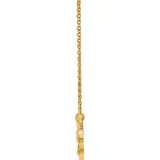 14K Yellow 18 Clover Necklace - 86516601P photo 2