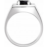 14K White Onyx Solitaire Ring - 9240102P photo 2