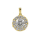 Gems One 14KT Yellow Gold & Diamond Rhythm Of Love Neckwear Pendant  - 2-1/2 ctw - ROL1215-4YC photo