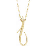 14K Yellow Freeform 16-18 Necklace - 86734601P photo