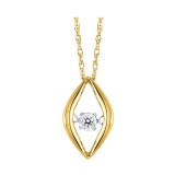 Gems One 10KT Yellow Gold & Diamond Rhythm Of Love Neckwear Pendant  - 1/10 ctw - ROL1228-1YC photo