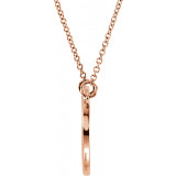 14K Rose Circle 16 Necklace - 85873102P photo 2