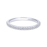 Gabriel & Co. 14k White Gold Contemporary Anniversary Wedding Band - WB7266W44JJ photo