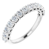 14K White 3/4 CTW Diamond Anniversary Band - 12297860004P photo