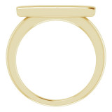 14K Yellow Bar Ring - 651823100P photo 2