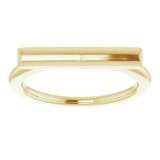 14K Yellow Bar Ring - 651823100P photo 3