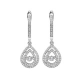 Gems One 14KT White Gold & Diamond Rhythm Of Love Fashion Earrings   - 1/2 ctw - ROL2017-4WCBK photo