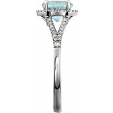 14K White Sky Blue Topaz & 1/5 CTW Diamond Ring - 65130070004P photo 4