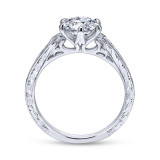 Gabriel & Co. 14k White Gold Victorian Straight Engagement Ring - ER11839R4W44JJ photo 2