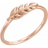 14K Rose Leaf Ring - 51648103P photo