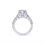 Gabriel & Co. 14k White Gold Contemporary Straight Engagement Ring - ER11757R6W44JJ photo 2