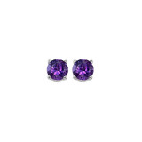 Gems One 14Kt White Gold Amethyst (7/8 Ctw) Earring - EMO54-4W photo