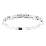 14K White 1/8 CTW Diamond Anniversary Band - 124069600P photo 3