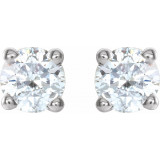 14K White 1/4 CTW Diamond Earrings - 187460052P photo 2