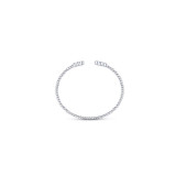 Gabriel & Co. 14k White Gold Bujukan Diamond Bangle Bracelet - BG4124-65W45JJ photo 3