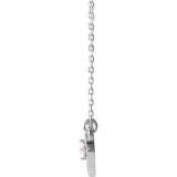 14K White 1/10 CTW Diamond Infinity-Inspired Heart 16-18 Necklace - 86677600P photo 2