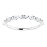 14K White 1/2 CTW Diamond Anniversary Band - 1236026009P photo 3