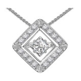 Gems One 14KT White Gold & Diamond Rhythm Of Love Neckwear Pendant  - 3/4 ctw - ROL1073-4WC photo