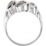 14K White Freeform Ring - 550737111P photo