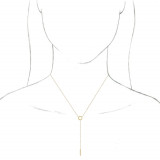 14K Yellow Circle & Bar Y 16-18 Necklace - 5172160001P photo 3