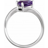 14K White Amethyst Ring - 718036000P photo 2