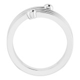 14K White Negative Space Ring - 51739101P photo 2