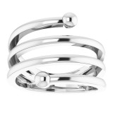 14K White Negative Space Ring - 51739101P photo 3