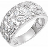 14K White 1/3 CTW Diamond Ring - 65245760000P photo