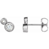 14K White 1/5 CTW Diamond Earrings - 868886021P photo
