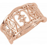 14K Rose Freeform Remount Ring - 51756325P photo