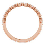 14K Rose 3/8 CTW Diamond Anniversary Band - 123857602P photo 2