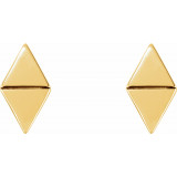 14K Yellow Geometric Earrings - 86488601P photo 2
