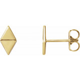 14K Yellow Geometric Earrings - 86488601P photo