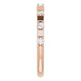 14K Rose 1/4 CTW Diamond Anniversary Band - 123491602P photo 4
