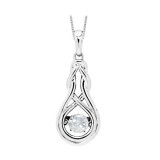 Gems One Silver (SLV 995) Rhythm Of Love Neckwear Pendant - ROL1238CWTO photo