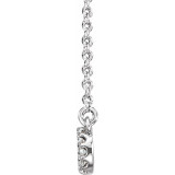 Platinum 1/8 CTW Diamond Infinity 16 1/2 Necklace - 6821084405P photo 2