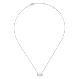 Gabriel & Co. 14k White Gold Lusso Diamond Necklace - NK5949W45JJ photo 2