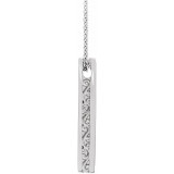 14K White Sculptural Bar 16-18 Necklace - 86980201P photo 2