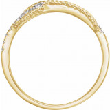 14K Yellow 1/10 CTW Diamond Infinity-Inspired Ring - 65244860000P photo 2