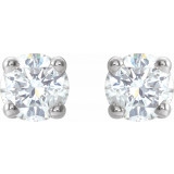 14K White 1/5 CTW Diamond Earrings - 187470197P photo 2