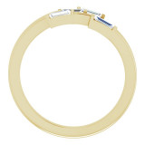 14K Yellow 1/4 CTW Diamond Geometric Ring - 124113601P photo 2