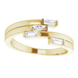 14K Yellow 1/4 CTW Diamond Geometric Ring - 124113601P photo 3