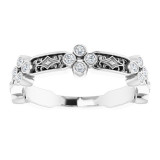 14K White 1/6 CTW Diamond Anniversary Band - 123661600P photo 3