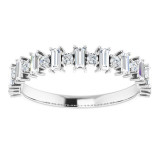 14K White 1/2 CTW Diamond Anniversary Band - 1236296061P photo 3