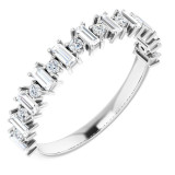 14K White 1/2 CTW Diamond Anniversary Band - 1236296061P photo