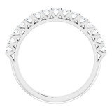 14K White 2 mm Round 1/2 CTW Diamond Anniversary Band - 12318160000P photo 2