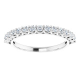 14K White 2 mm Round 1/2 CTW Diamond Anniversary Band - 12318160000P photo 3