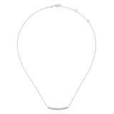 Gabriel & Co. 14k White Gold Lusso Diamond Bar Necklace - NK5791W45JJ photo 2