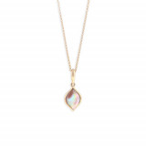 Kabana 14k Rose Gold Mother of Pearl Inlay Pendant photo