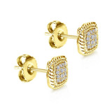 Gabriel & Co. 14k Yellow Gold Hampton Diamond Stud Earrings - EG11556Y45JJ photo 2